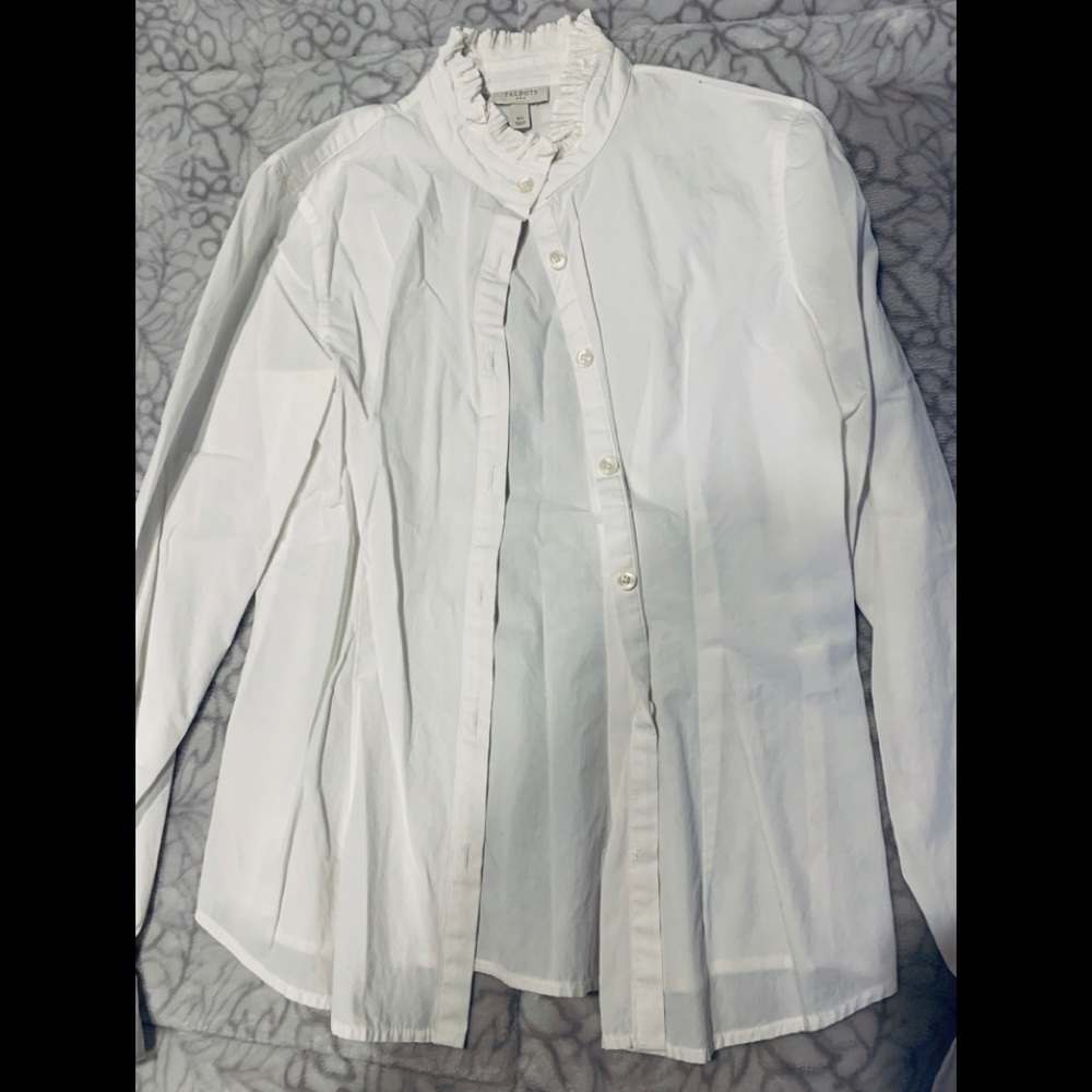 Talbots Button Down Blouse - image 3